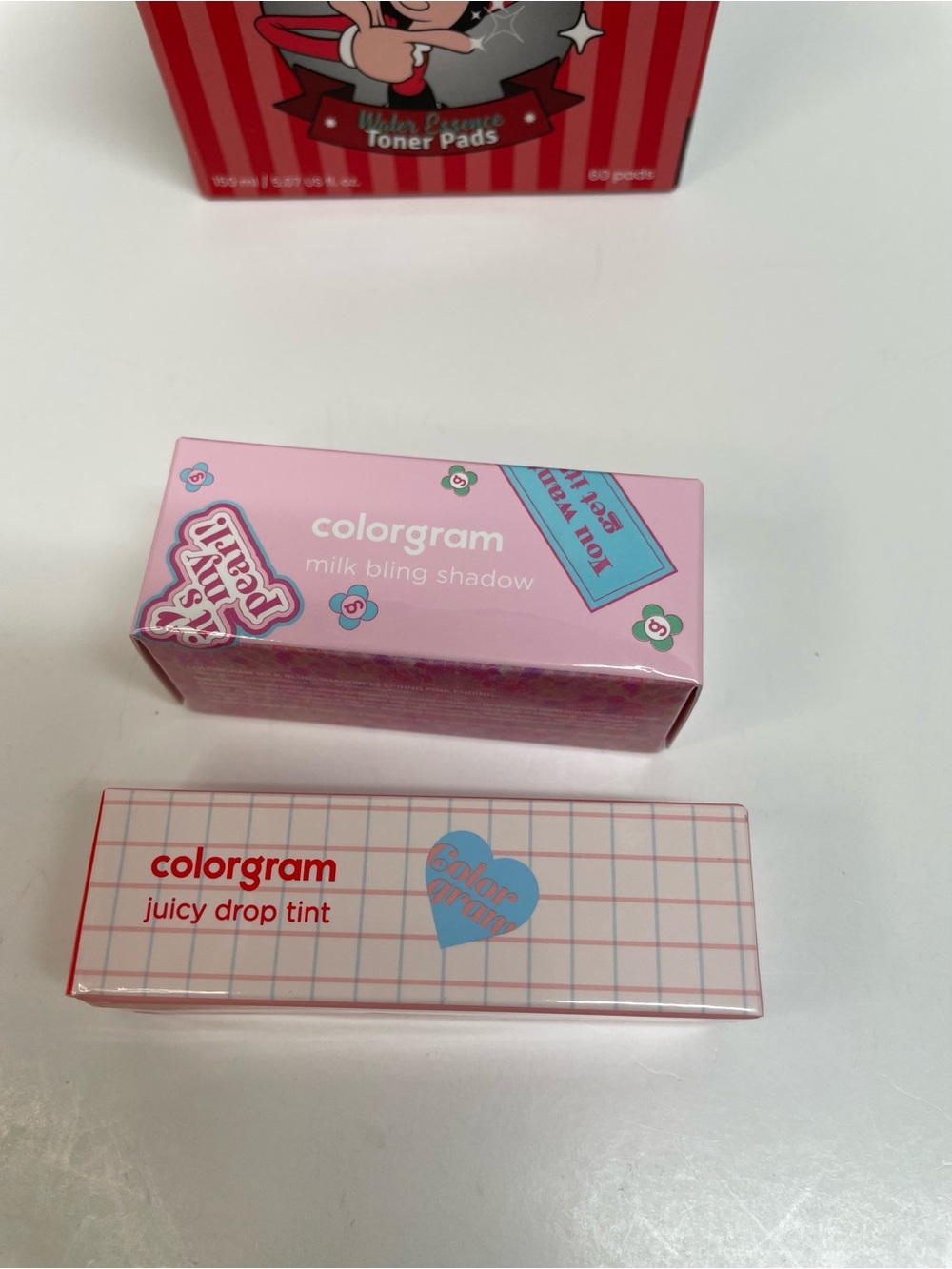 RUDE x Olive Oyl Toner Pads and Colorgram Lip Tint & Shadow Set of 3 - Picture 10 of 11